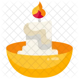 Candle Bowl  Icon