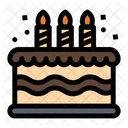 촛불 케이크 생일 케이크 생일 아이콘