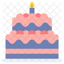 Candle Cake Birthday Cake Cake Icon