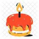 Birthday Cake Candle Cake Birthday Food Icon