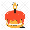 Birthday Cake Candle Cake Birthday Food Icon