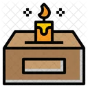 Candle Donation Candle Box Icon