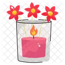 Flame Candle Burning Icon