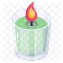Candle Glass Light Candlelight Icon
