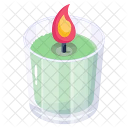 Candle Glass  Icon
