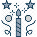 Candle Birthday Celebration Icon