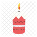 Candle Decorative Wavy Icon