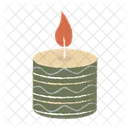 Candle Decorative Wavy Icon