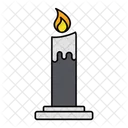 Candle Light Decoration Icon