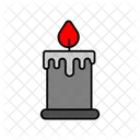 Candle Light Decoration Icon