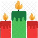 Candle Light Decoration Icon