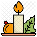 Candle Christmas Xmas Icon