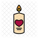 Candle Romantic Light Icon