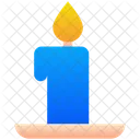 Candle Light Decoration Icon