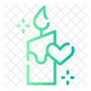Candle Romantic Valentines Day Icon