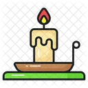 Candle Burning Luminous Icon