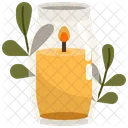 Candle In Glass Jar  Icon