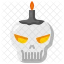 Candle Skull Icon