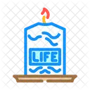 촛불 기억 죽음 아이콘