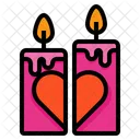 Candle Light Candles Valentine Icon