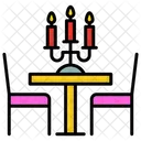 Candle Light Dinner  Icon