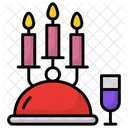 Candle Light Dinner  Icon