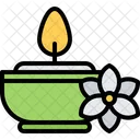 Candle Flower Aromatherapy Icon