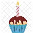 Candle Muffin Cupcake Dessert Icon