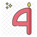 Candle Number Nine Number Candle Candle Light Icon
