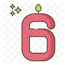 Candle Number  Icon
