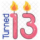 Candle Number  Icon