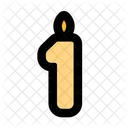 Candle number one  Icon