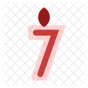 Candle number seven  Icon