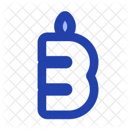 Candle number three  Icon