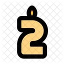 Candle number two  Icon