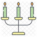 Candle Stand Fire Burn Icon