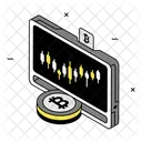 Candle Stick Growth Trade Icon