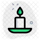 Candle With Saucer  Icon