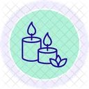 Candlelight Line Icon Icon