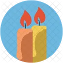 Candles Burning Decorative Icon