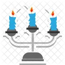 Candles Halloween Decoration Icon