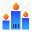 Candles Light Fire Icon