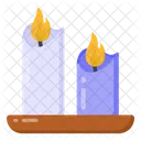 양초 촛불 불타는 초 아이콘