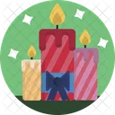 Candles Decoration Party Icon