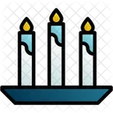 Candles Holiday Vector Icon