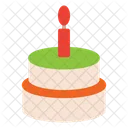 양초 케이크 파티 케이크 케이크 아이콘