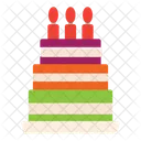 Candles Cake Party Cake Cake Icon