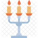 Candles Stand Wax Lights Decoration Icon