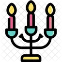 Candlestick Candles Decoration Icon