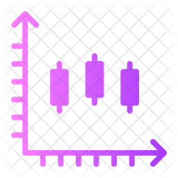 Candlestick Chart Icon - Download in Gradient Style
